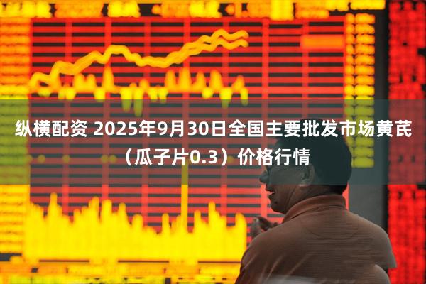 纵横配资 2025年9月30日全国主要批发市场黄芪（瓜子片0.3）价格行情